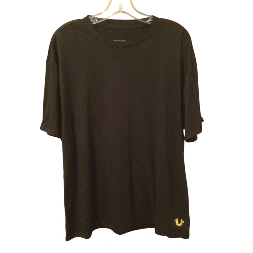 True Religion Black Loungewear T-Shirt Size Large
